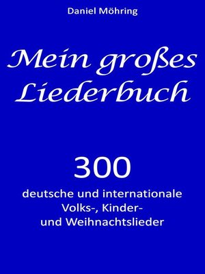 cover image of Mein großes Liederbuch